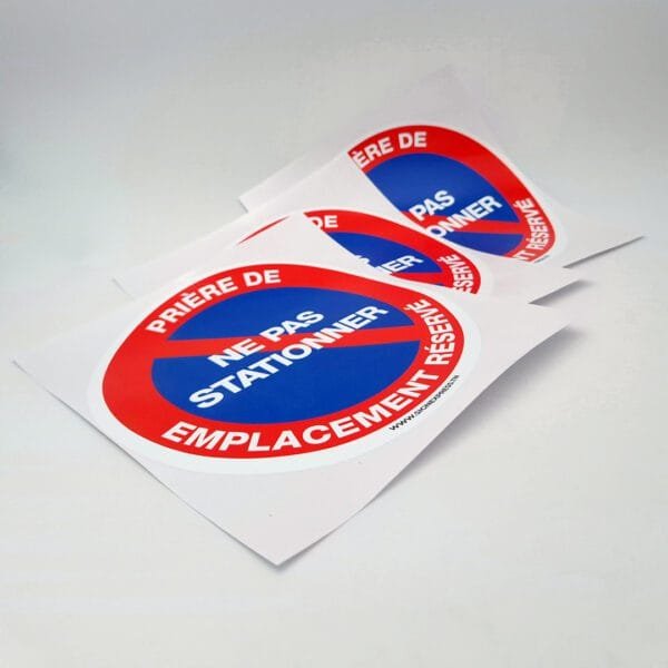 Plaque Interdit de Stationner