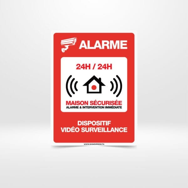 Panneau Alarme et Caméra de Surveillance pour sécurité en Tunisie