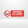 Panneau "Défense de Fumer", interdiction de fumer, signalisation sanitaire, Tunisie