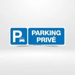 panneau-parking-prive-signalisation-tunisie.jpg anneau de signalisation "Parking Privé", réservé, stationnement réservé, Tunisie