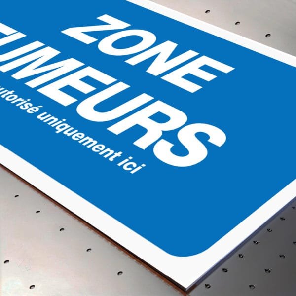 Panneau Zone Fumeurs