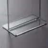 Porte-affiche plexiglas sur pied pour comptoir ou bureau, idéal pour présentation de documents et affiches en Tunisie