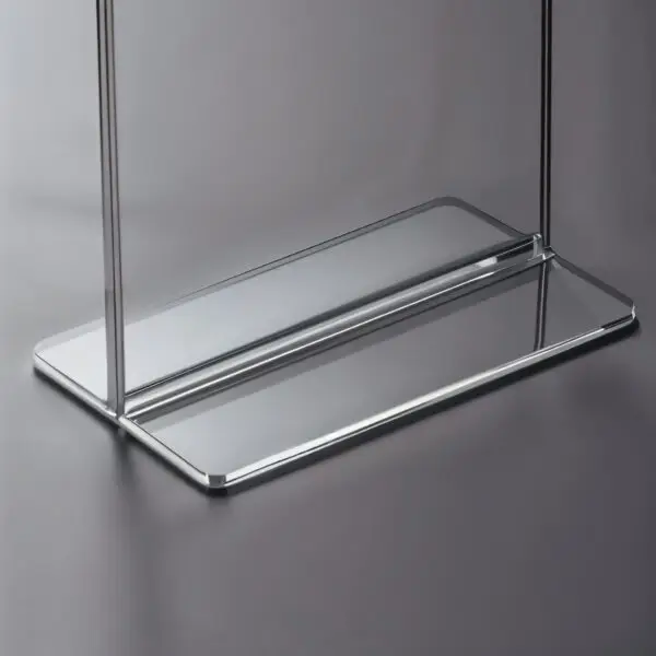 Porte-affiche plexiglas sur pied pour comptoir ou bureau, idéal pour présentation de documents et affiches en Tunisie