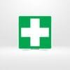 Plaque premiers secours norme ISO 7010 avec croix verte – sécurité Tunisie