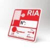Plaque RIA – Signalétique de sécurité incendie avec n°