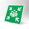 Plaque point de rassemblement norme ISO 7010 – signalisation évacuation Tunisie