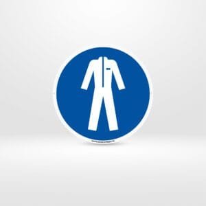 Panneau vêtement de protection obligatoire ISO 7010 Tunisie