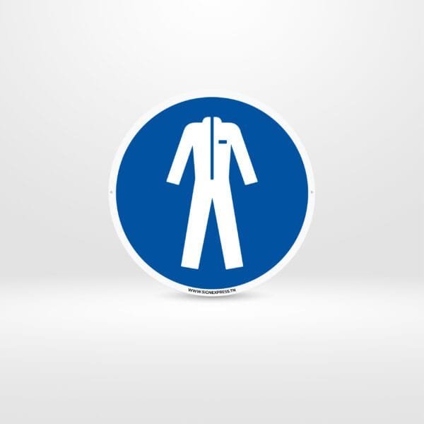 Panneau vêtement de protection obligatoire ISO 7010 Tunisie