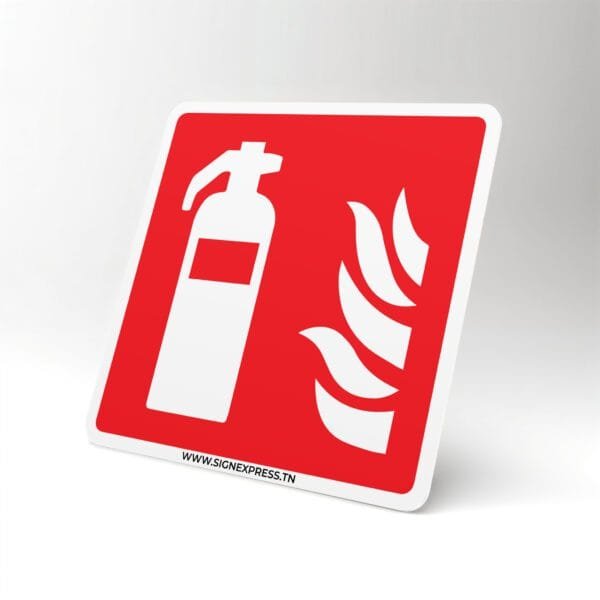 Plaque extincteur norme ISO 7010 signalisation sécurité incendie – Tunisie