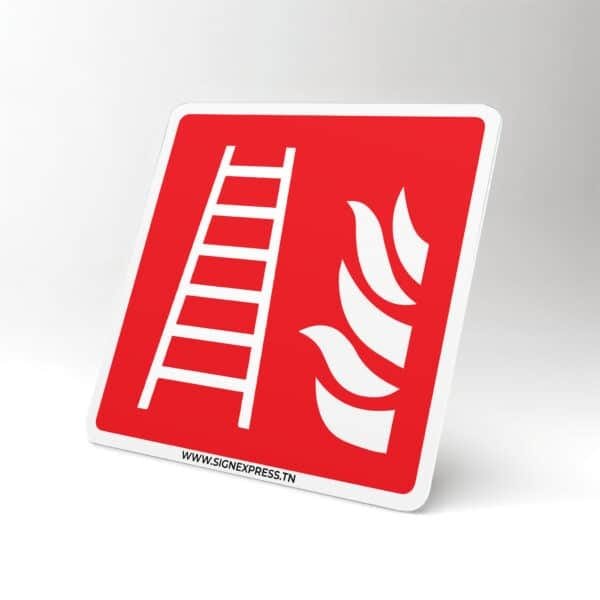 Plaque Échelle d’incendie ISO 7010 – sécurité Tunisie