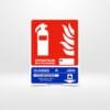 Plaque extincteur classe A – signalétique sécurité incendie – panneau feu solide – Tunisie