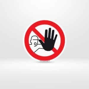 Plaque Accès interdit ISO 7010 P001 – Tunisie