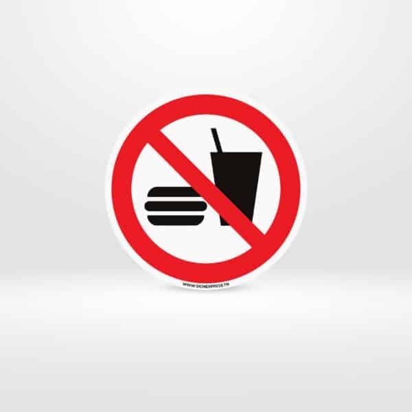 Plaque Interdiction de manger ou de boire ISO 7010 P022 – Tunisie