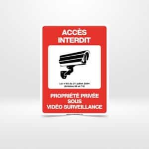 Plaque propriété privée – défense d’entrer – signalétique sécurité Tunisie