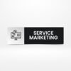 Plaque de bureau personnalisée Ressource Humaine en Alucobond 30x12 cm - Sign Express Tunisie