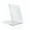 Présentoir de table (chevalet) en Plexiglas transparent, porte-menu ou porte-affiche A4/A5 pour PLV, Sign Express Tunisie.