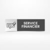 Plaque de bureau personnalisée Ressource Humaine en Alucobond 30x12 cm - Sign Express Tunisie
