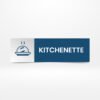Plaque de bureau personnalisée Ressource Humaine en Alucobond 30x12 cm - Sign Express Tunisie