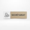 Plaque de bureau personnalisée Ressource Humaine en Alucobond 30x12 cm - Sign Express Tunisie