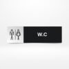 Plaque de bureau personnalisée Ressource Humaine en Alucobond 30x12 cm - Sign Express Tunisie