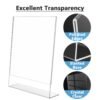 Porte-affiche en plexiglas transparent A4 et A5 sur pied pour affichage en Tunisie