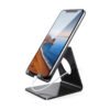 Support smartphone en plexiglas noir ou transparent, fabriqué en Tunisie