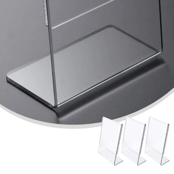 Porte-affiche en plexiglas transparent A4 et A5 sur pied pour affichage en Tunisie
