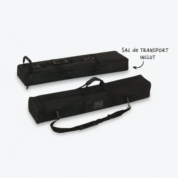 Sac de transport matelassé inclus avec chaque Roll Up publicitaire Sign Express Tunisie.