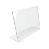 presentoir-de-table-plexiglas-porte-menu-tunisie.jpg Présentoir de table (chevalet) en Plexiglas transparent, porte-menu ou porte-affiche A4/A5 pour PLV, Sign Express Tunisie.