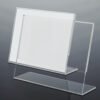 Présentoir de table (chevalet) en Plexiglas transparent, porte-menu ou porte-affiche A4/A5 pour PLV, Sign Express Tunisie.