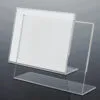presentoir-de-table-plexiglas-porte-menu-tunisie.jpg Présentoir de table (chevalet) en Plexiglas transparent, porte-menu ou porte-affiche A4/A5 pour PLV, Sign Express Tunisie.