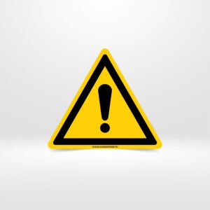 Pictogramme danger général point exclamation triangle jaune - Signalétique sécurité Tunisie - SignExpress.