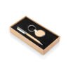 Coffret Cadeau Écologique | Stylo & Porte-Clé Bambou