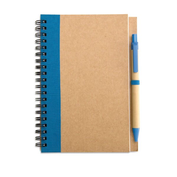 carnet-spirale-kraft-stylo-recycle.jpg Bloc-notes Kraft avec Stylo
