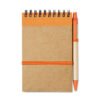 Bloc-notes Kraft Recyclé + Stylo | Goodies Écologiques Tunisie - SignExpress Impression de bloc-notes écologiques personnalisés en Tunisie. Carnet spirale Kraft avec stylo inclus. Idéal cadeaux d'entreprise. Devis gratuit et livraison rapide sur SignExpress.tn.