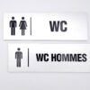 Plaque Signalétique WC Hommes - Toilettes Messieurs