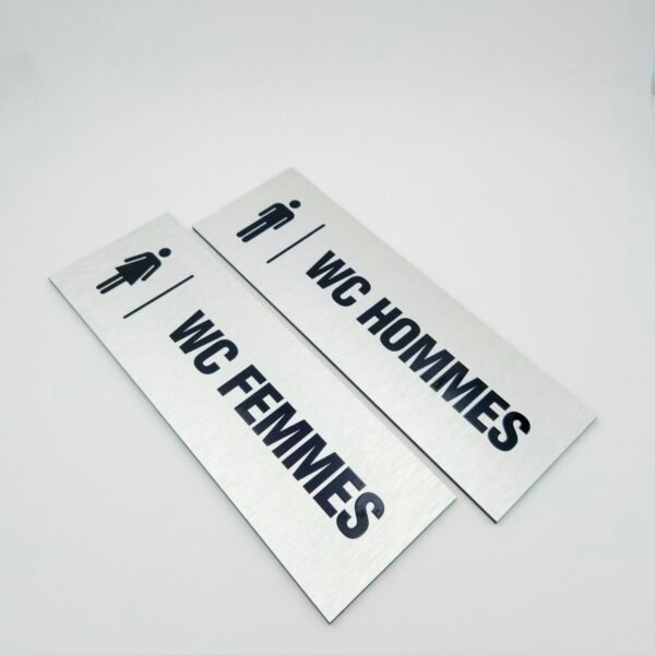 Plaque Signalétique WC Hommes - Toilettes Messieurs